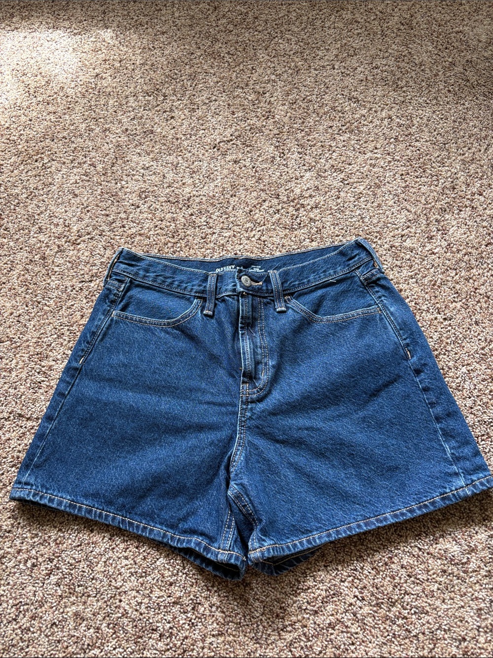 Old Navy Dark Blue High-Rise Denim Shorts